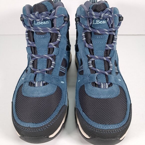 NEW LL Bean Hiking Boots Women 8 WIDE Trail Model 4 Slate Raw Indigo 299640 - Picture 6 of 15